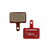 Close up of the front and back of Tektro brake pads