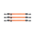 Set of 3 ebike basket cargo straps