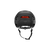 Back view of a black Hudson MIPS bike helmet with an integrated light.