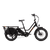Right side view of a black RadWagon 5 electric cargo bike