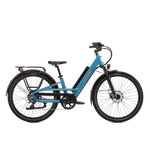 Right side view of a Radster Road electric commuter bike, size regular in bay blue