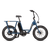 Right side of a blue RadRunner cargo utility ebike on a white background.