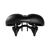 A close-up view of the rear of a matte black Enhanced Comfort Saddle, illustrating the cushion of the saddle and the springs mounted underneath it