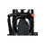 Rad Fat Tire Wheel Lock installed on an ebike, showing the orange key and with the optional security chain attached.